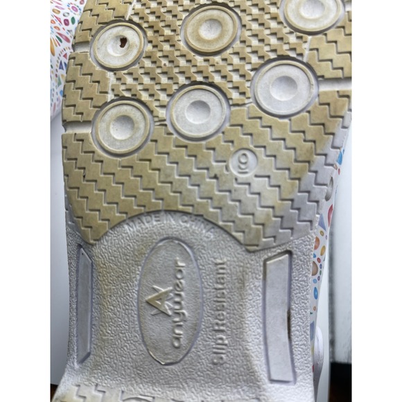 Any‎ wear Colorful Floral Clogs Comfort Slip On Shoes sz 9 - Picture 10 of 10